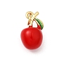 Латунь эмаль подвески, с целью перехода в кольце, без кадмия и без свинца, реальный 16 k позолоченный, яблочный шарм