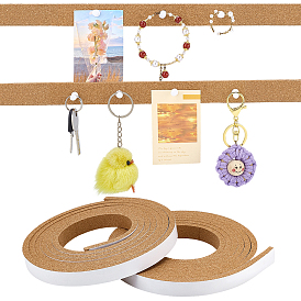 2Rolls Cork Insulation Roll, for Coaster, with Adhesive Back, Wall Decoration, Party and DIY Crafts Supplies