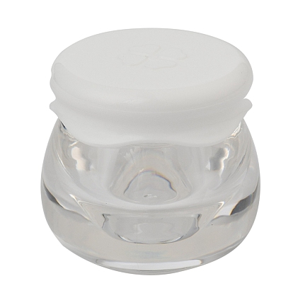 Plastic Portable Cream Jar, Empty Refillable Cosmetic Containers, with Screw Lid