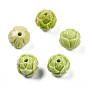 Synthetic Coral Beads, Dyed, Two Tone, Flower