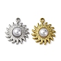 304 подвески из нержавеющей стали, солнце, с абс пластмассовой имитационной жемчужиной