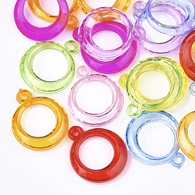 Transparent Acrylic Pendants, Ring