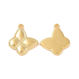 Ion Plating(IP) 304 Stainless Steel Pendants, Butterfly Charms