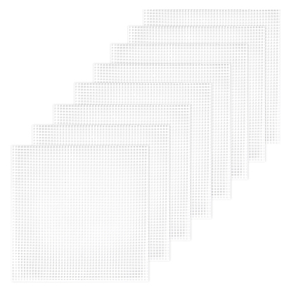 Пластиковые листы холста сетки, для вышивания, изготовление акриловой пряжи, трикотажные и вязаные проекты, прямоугольные