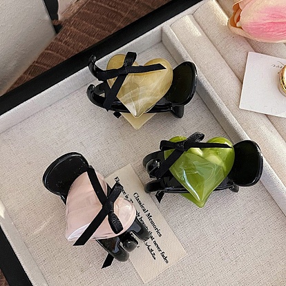 Коготь заколки, аксессуары для волос для женщин и девочек, сердце