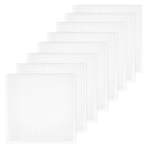 Пластиковые листы холста сетки, для вышивания, изготовление акриловой пряжи, трикотажные и вязаные проекты, прямоугольные