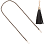 Correas ajustables para bolso de piel sintética negra, correas de bolsa de cincha, con broches de aleación, accesorios para hacer bolsos