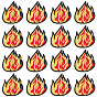 14Parches de ropa de poliéster, fuego