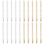 20 piezas 2 colores extensor de cadena de latón, con encantos de lágrima, sin plomo y cadmio