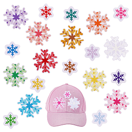 30 шт. 20 цвета снежинки ткань пришиваем на ткань лоскуты, швейные украшения