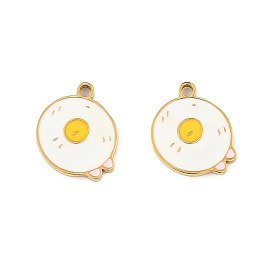 304 подвески из нержавеющей стали, прелести яичницы, с эмалью