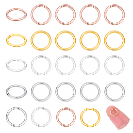 24 шт. 4 цвета s925 открытые соединительные кольца из стерлингового серебра, пропил пилой закругленный