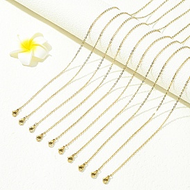 10 шт. 304 ожерелья из нержавеющей стали с цепочкой