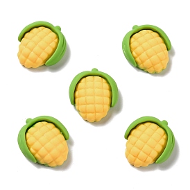 Autumn Theme Opaque Resin Cabochons, DIY Accessories, Phone Case Decoration, Corn