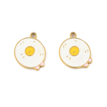 304 подвески из нержавеющей стали, прелести яичницы, с эмалью