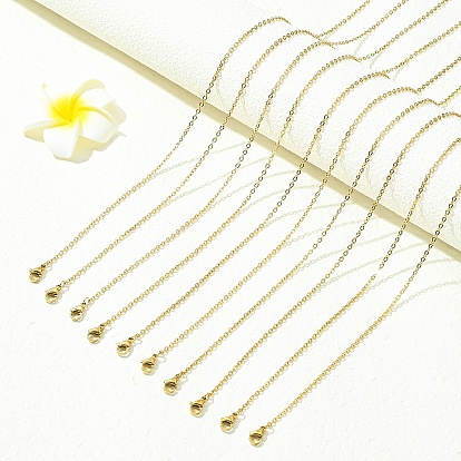 10 шт. 304 ожерелья из нержавеющей стали с цепочкой