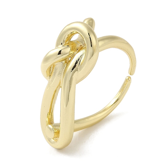 Brass Open Cuff Rings, Knot Ring for Women