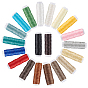 20 рулоны 20 цветной плоский вощеный полиэфирный шнур, для diy craft