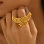Латунные регулируемые манжеты открытые кольца для женщин, орел