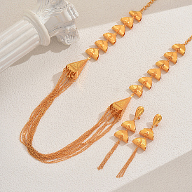 Элегантные железные серьги и ожерелья в ближневосточном стиле для мероприятий