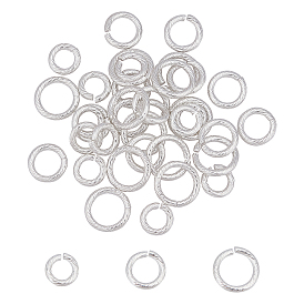 Unicraftale 36Pcs 3 Style 304 Stainless Steel Jump Ring, Open Jump Rings
