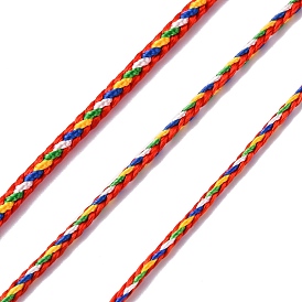 Разноцветный декоративный нейлоновый витой шнур, нейлоновая веревка, для украшения дома, украшать костюмы, сумка на шнурках