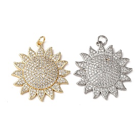 Латунные микро проложить кубического циркония подвески, с целью перехода в кольце, солнце