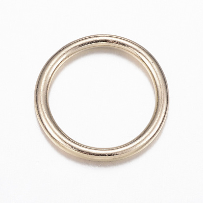 Alloy Welded Round Rings, Soldered Jump Rings, Closed Jump Rings, Lead Free & Cadmium Free & Nickel Free, Ring