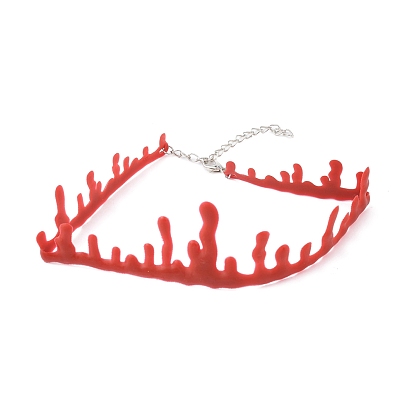 Plastic Blood Choker Necklace for Women