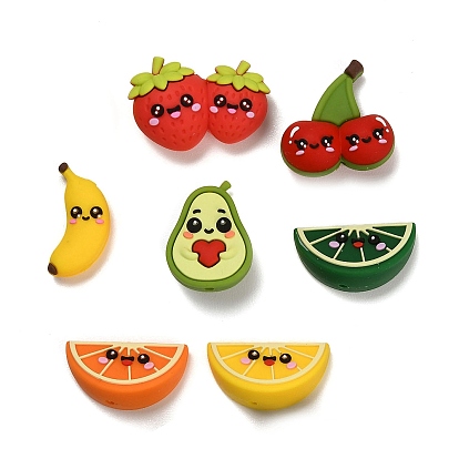 Экологически чистые силиконовые бусины пищевого качества с фруктовой тематикой