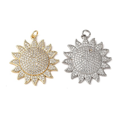 Латунные микро проложить кубического циркония подвески, с целью перехода в кольце, солнце