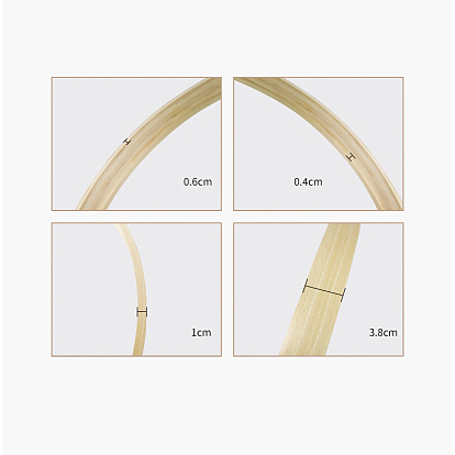 Wooden Picture Frame, Wood Stretcher Bars, Flat Round