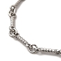 304 Stainless Steel Twist Bar Link Bracelet for Women
