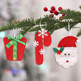 Christmas Non-woven Fabrics Pendant Decorations, for Christmas Tree Hanging Ornaments