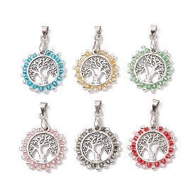 6шт. подвески из стеклянного бисера «Дерево жизни», Сплав с поиска