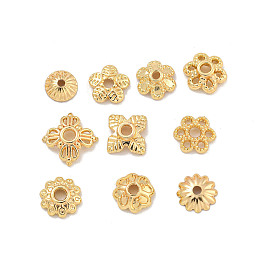 Alloy Bead Caps, Long-Lasting Plated, Lead Free & Cadmium Free, Flower