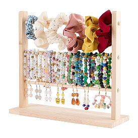 Detachable Wooden Bracelet Organizer Display Tower Stands