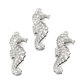 316 Surgical Stainless Steel Pendants, Sea Horse