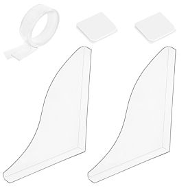 Winddichte Kunststoff-Stoppschutzclips, mit gebogenem Spritzschutz aus Acryl und Acrylklebeband