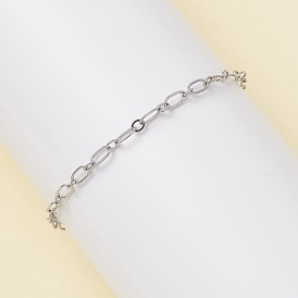 Браслеты из латуни с овальными звеньями для женщин