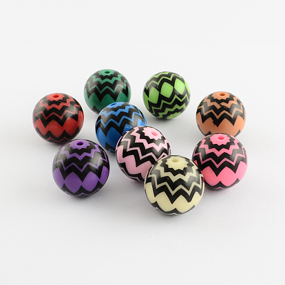 Round Chunky Acrylic Beads