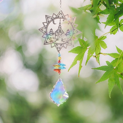 Crystal Glass Sun Catcher Pendant, Rainbow Maker, DIY Garden & Home Decoration