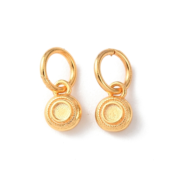 Латунные подвески, круглые подвески, стойки покрытие, долговечный, без кадмия и без свинца, с целью перехода в кольце