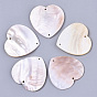 Natural Freshwater Shell Links, Heart