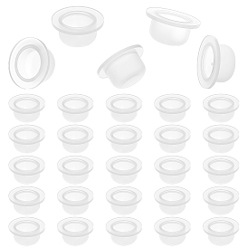 Крышки для бутылок из полиэтиленовой пластмассы с внутренней пробкой, для бутылки эфирного масла, плоско-круглые