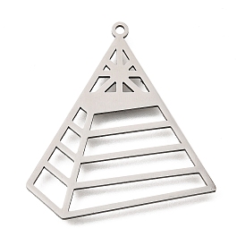 201 подвески из нержавеющей стали, лазерная резка, очарование пирамиды