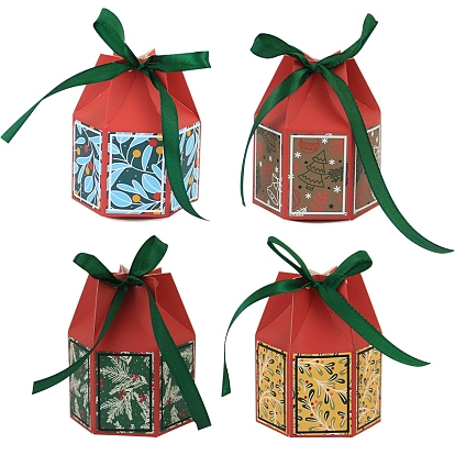 Рождественские подарочные коробки из бумажных конфет в форме юрты, коробки для упаковки конфет, коробки с шоколадными подарками для гостей
