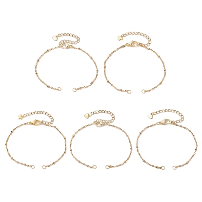 304 изготовление браслета-спутника из нержавеющей стали, с конечными чарами