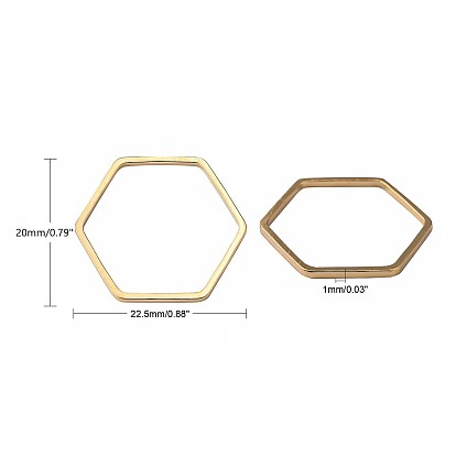 Brass Linking Rings, Hexagon