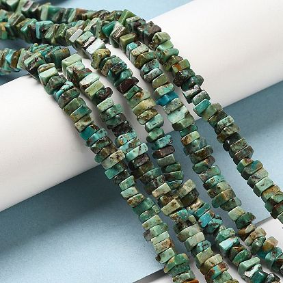 Natural Turquoise Beads Strands, Square